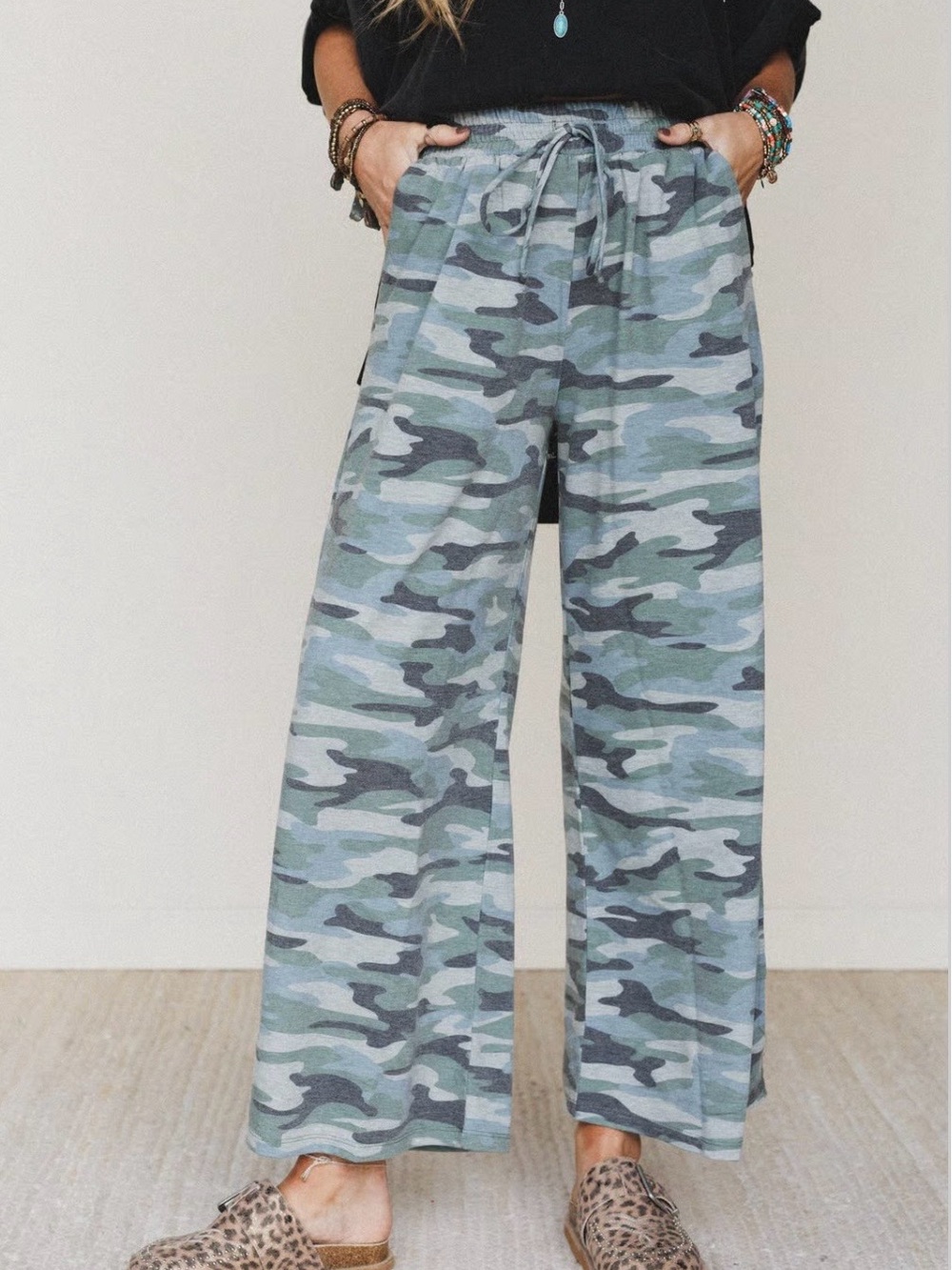 Three Bird Nest Wide leg slit pant